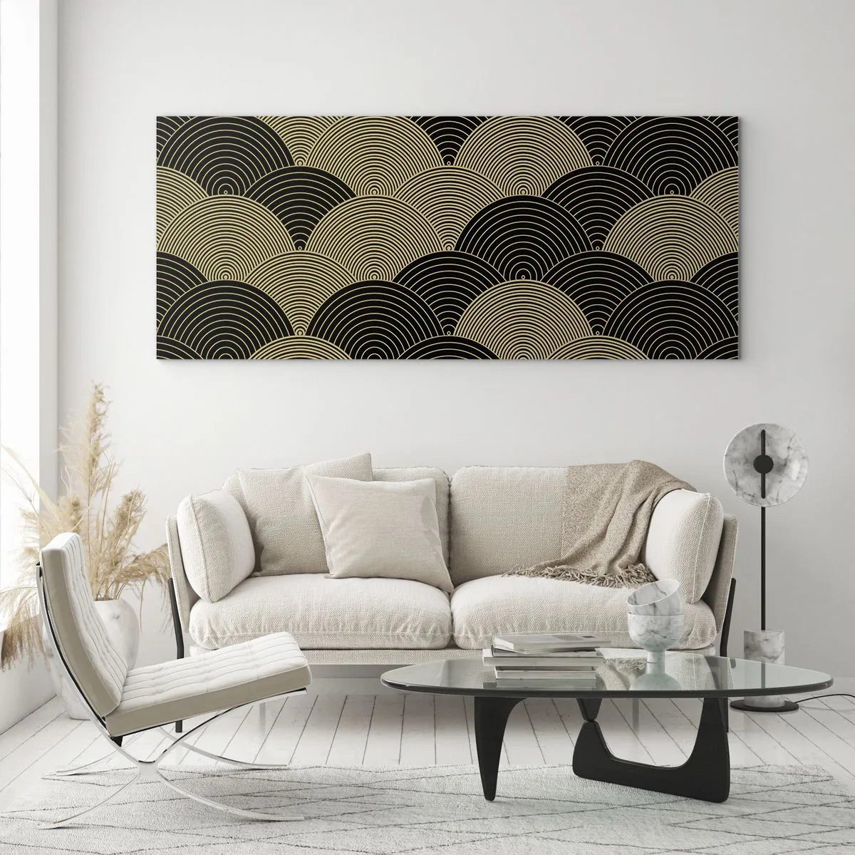 Tablou pe sticlă - Unitate în multiplicitate - 90x30 cm