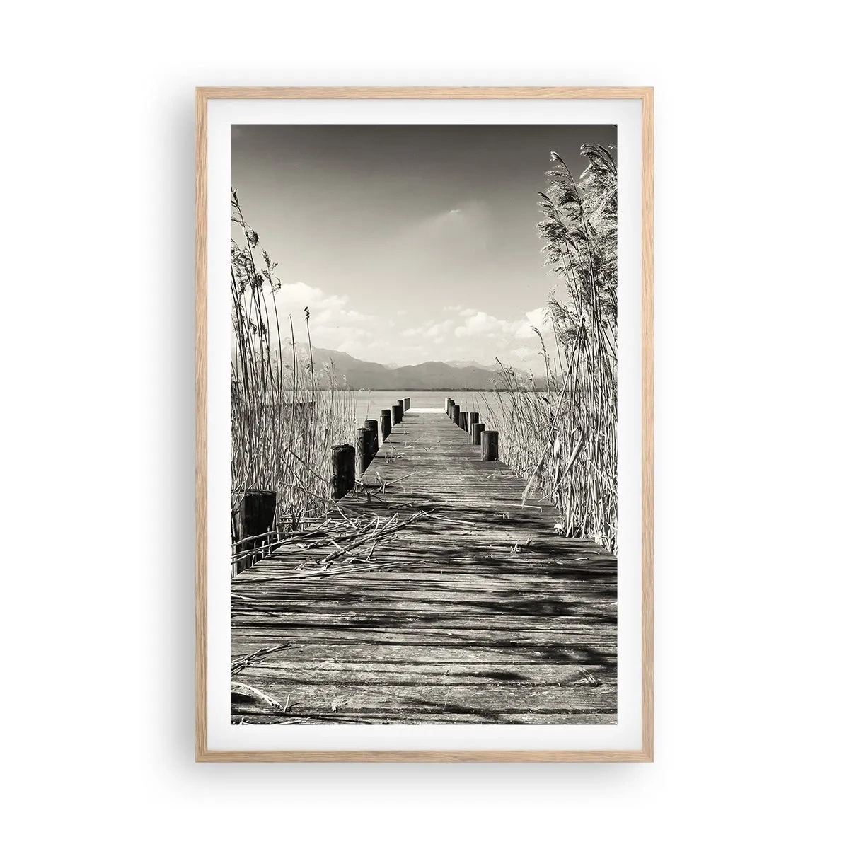 Poster în ramă de stejar deschis - În intimitatea ierburilor - 61x91 cm