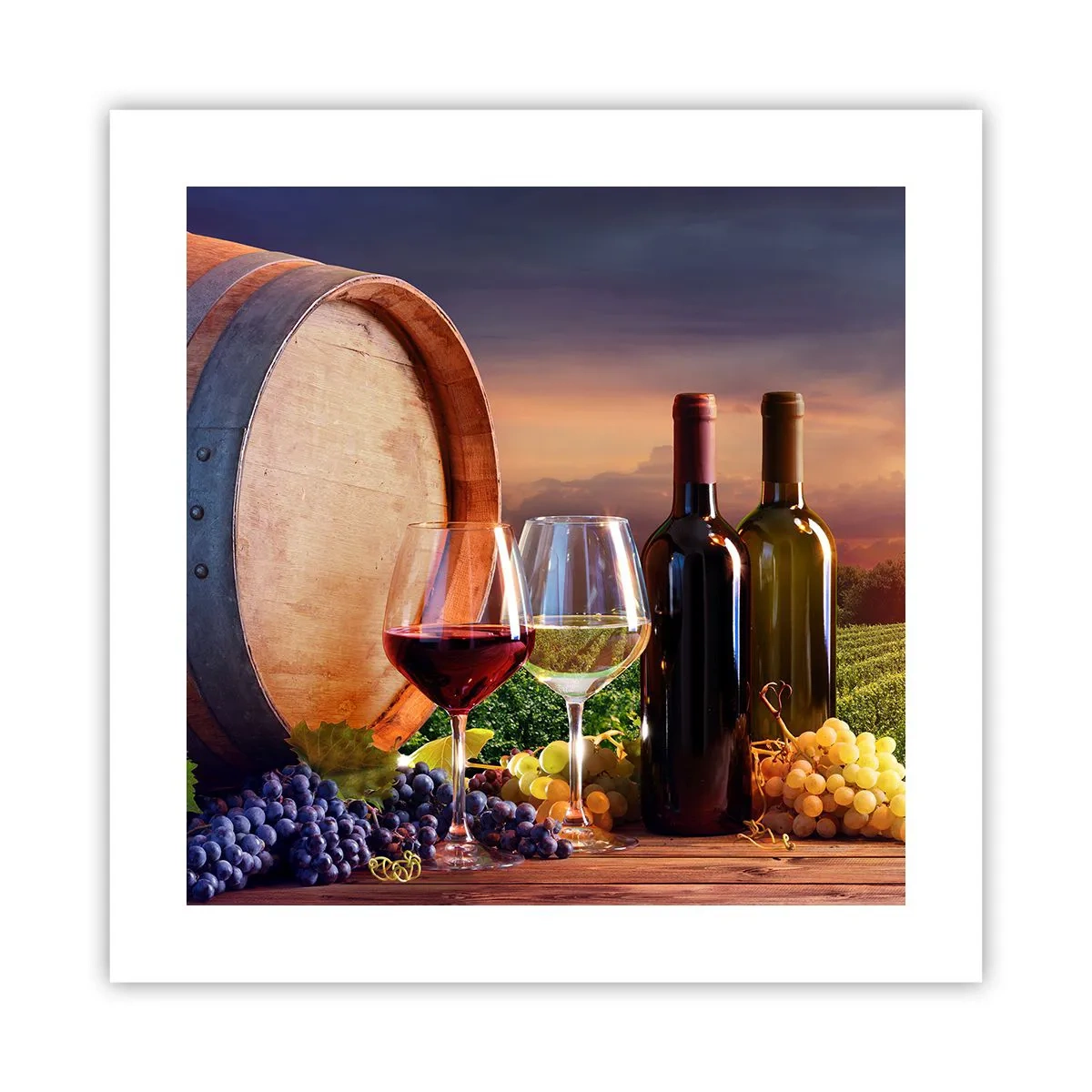 Poster - Aici viața are un gust - 40x40 cm