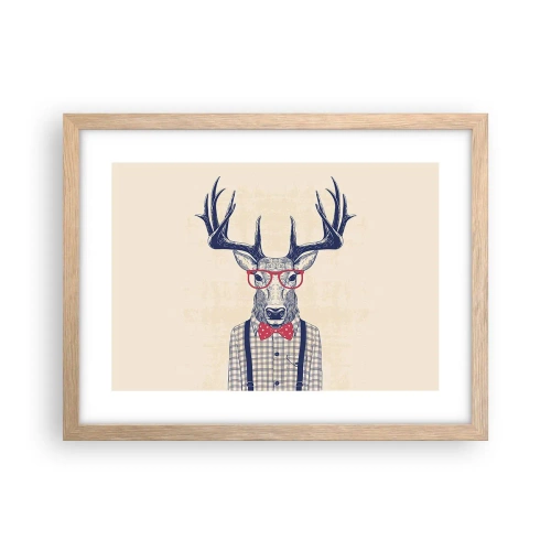 Poster în ramă de stejar deschis - O extravaganță jucăușă - 40x30 cm