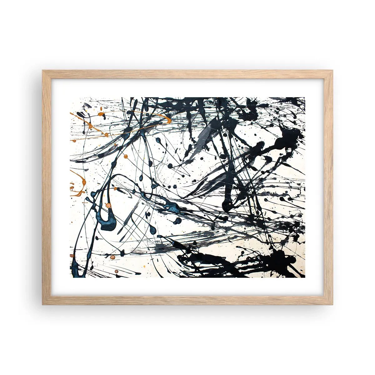 Poster în ramă de stejar deschis - Cu sau fără sens? - 50x40 cm