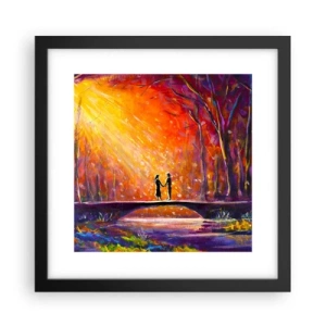 Poster în ramă neagră - Și cerul îi iubește - 30x30 cm