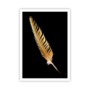 Poster - Pană aurie perfectă - 70x100 cm