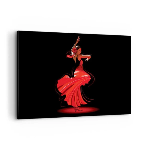 Tablou pe pânză - Spiritul înflăcărat al flamenco-ului - 120x80 cm