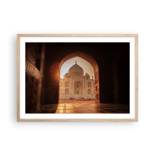 Poster în ramă de stejar deschis - Un monument al iubirii nepământene - 70x50 cm