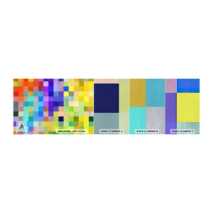 Mostră tapet Premium Canvas - Fiecare diferit, toate sunt egale - Abstracția, Pătrate, Bucată - 100x30 cm