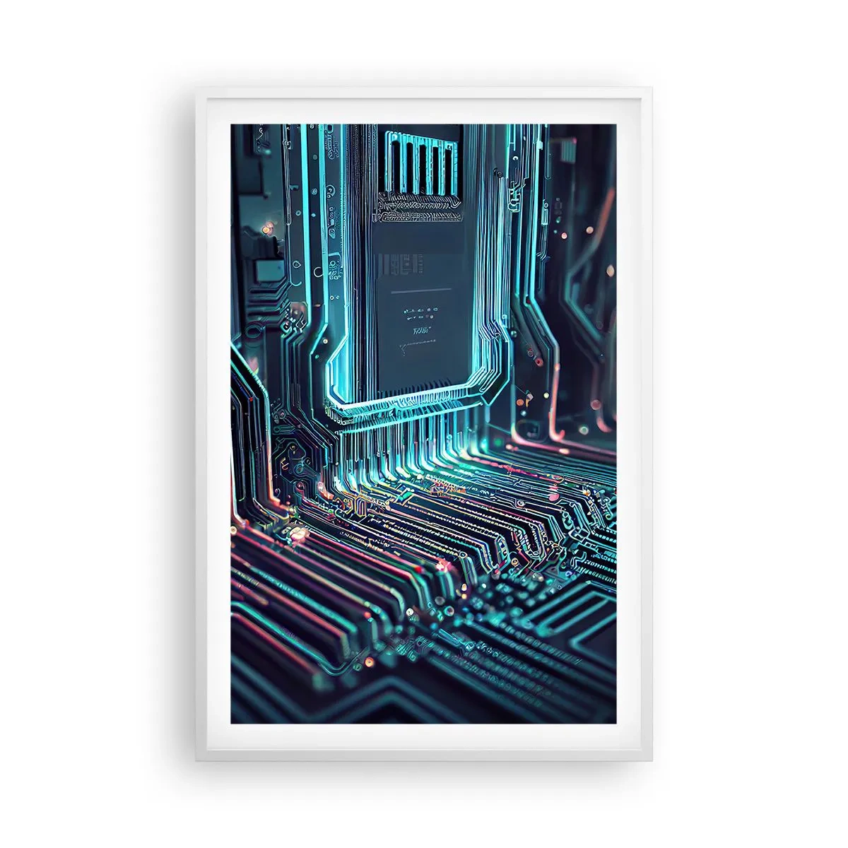 Poster în ramă albă - Iată la ce mă gândesc... - 61x91 cm