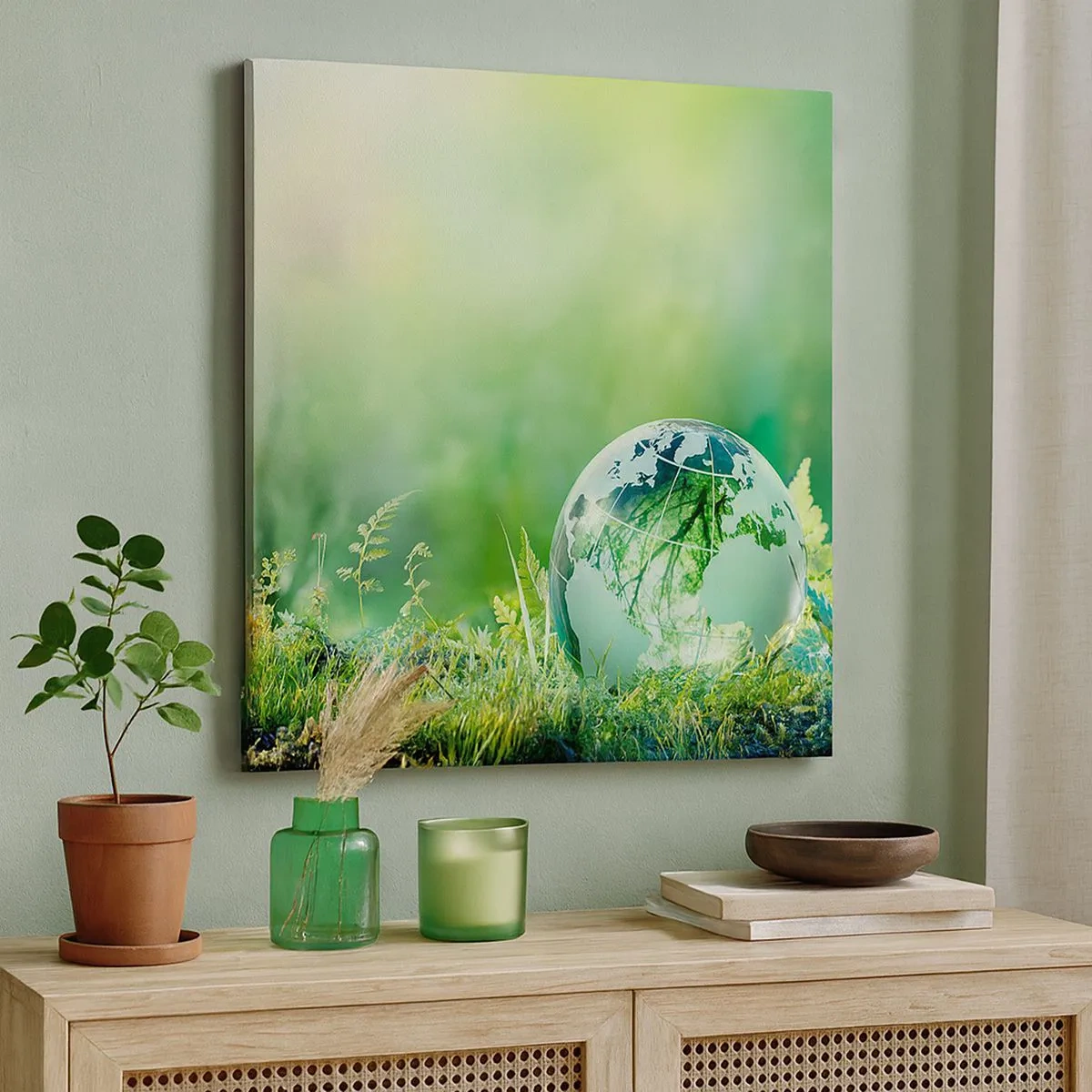 Tablou pe pânză - Planeta verde - 30x30 cm