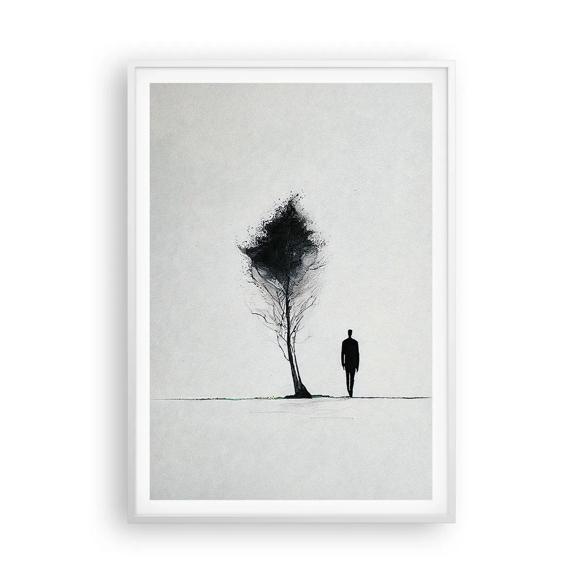 Poster în ramă albă - Noi toți rătăcim - 70x100 cm