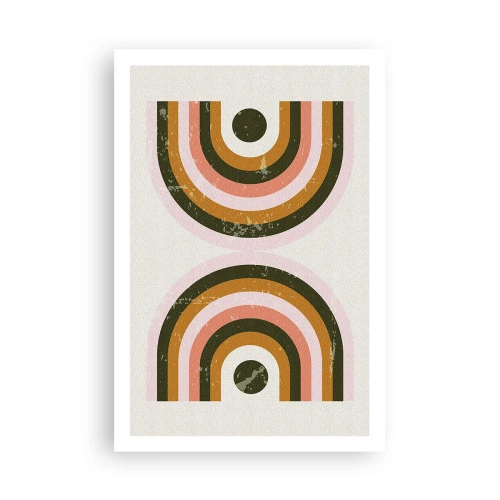 Poster - Abstracție dublă - 61x91 cm