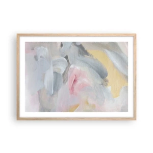 Poster în ramă de stejar deschis - Într-o lume de pastel - 70x50 cm
