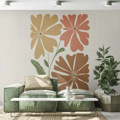 Tapet Standard Eco - Natură și geometrie - Boho, Flori, Minimalism - 150x105 cm