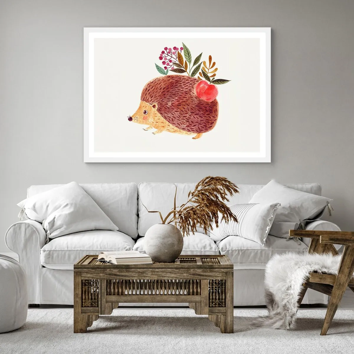 Poster în ramă albă - Și tu deja mă placi - 40x40 cm