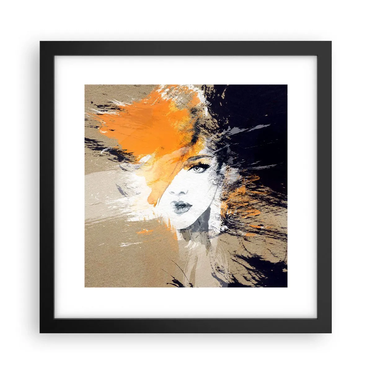 Poster în ramă neagră - Și se face lumină - 30x30 cm