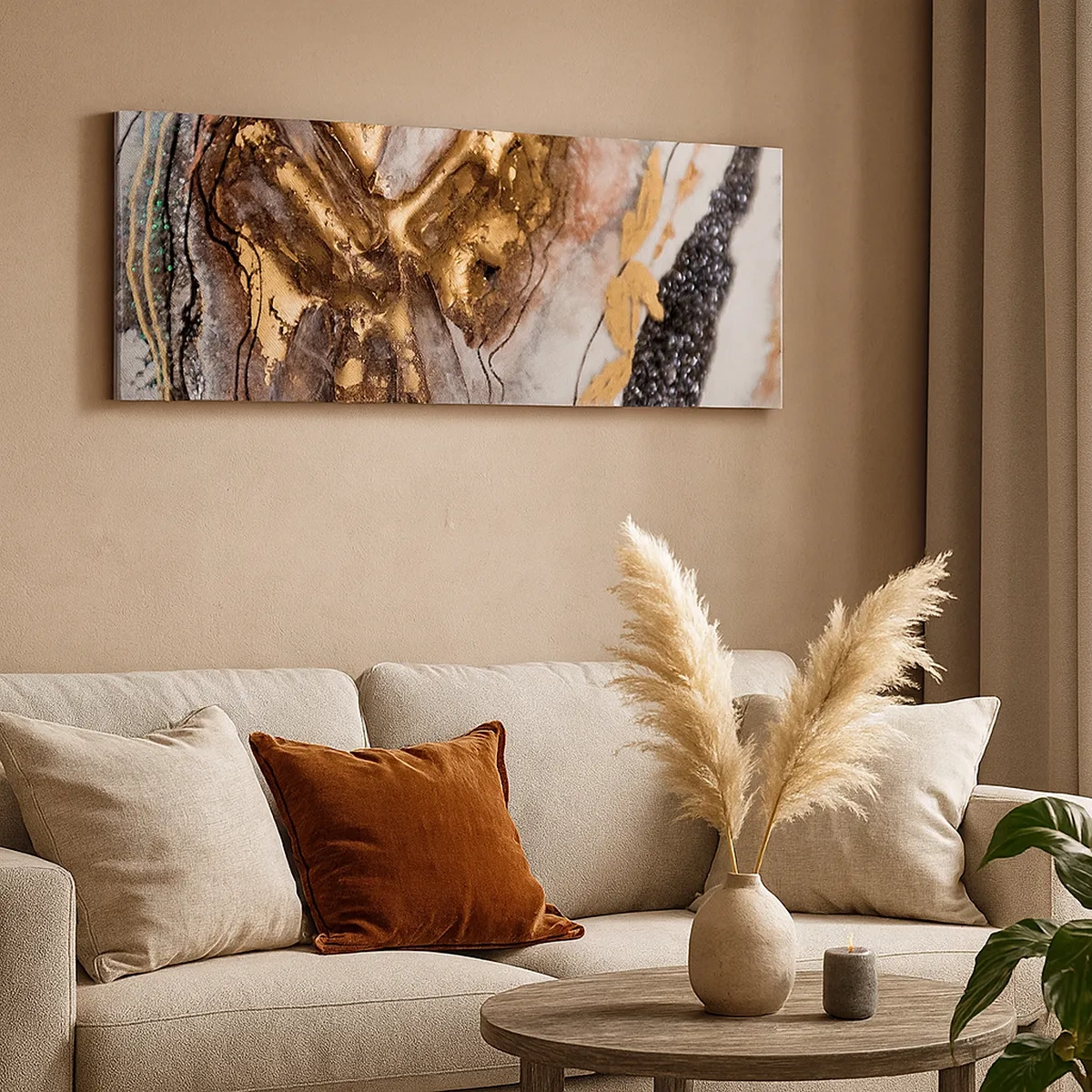 Tablou pe pânză - Elementul pământ - 30x30 cm