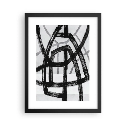 Poster în ramă neagră - Construind adâncimea - 30x40 cm
