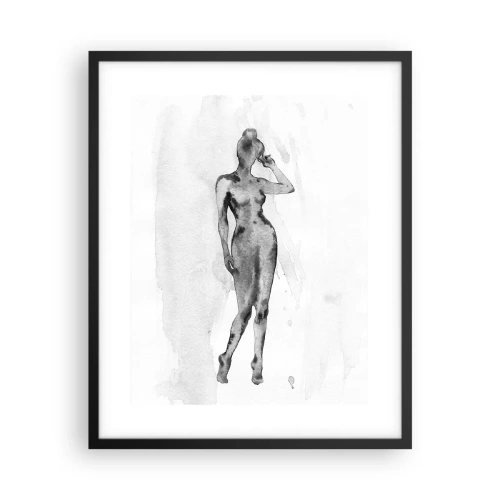 Poster în ramă neagră - Un studiu al idealului de feminitate - 40x50 cm