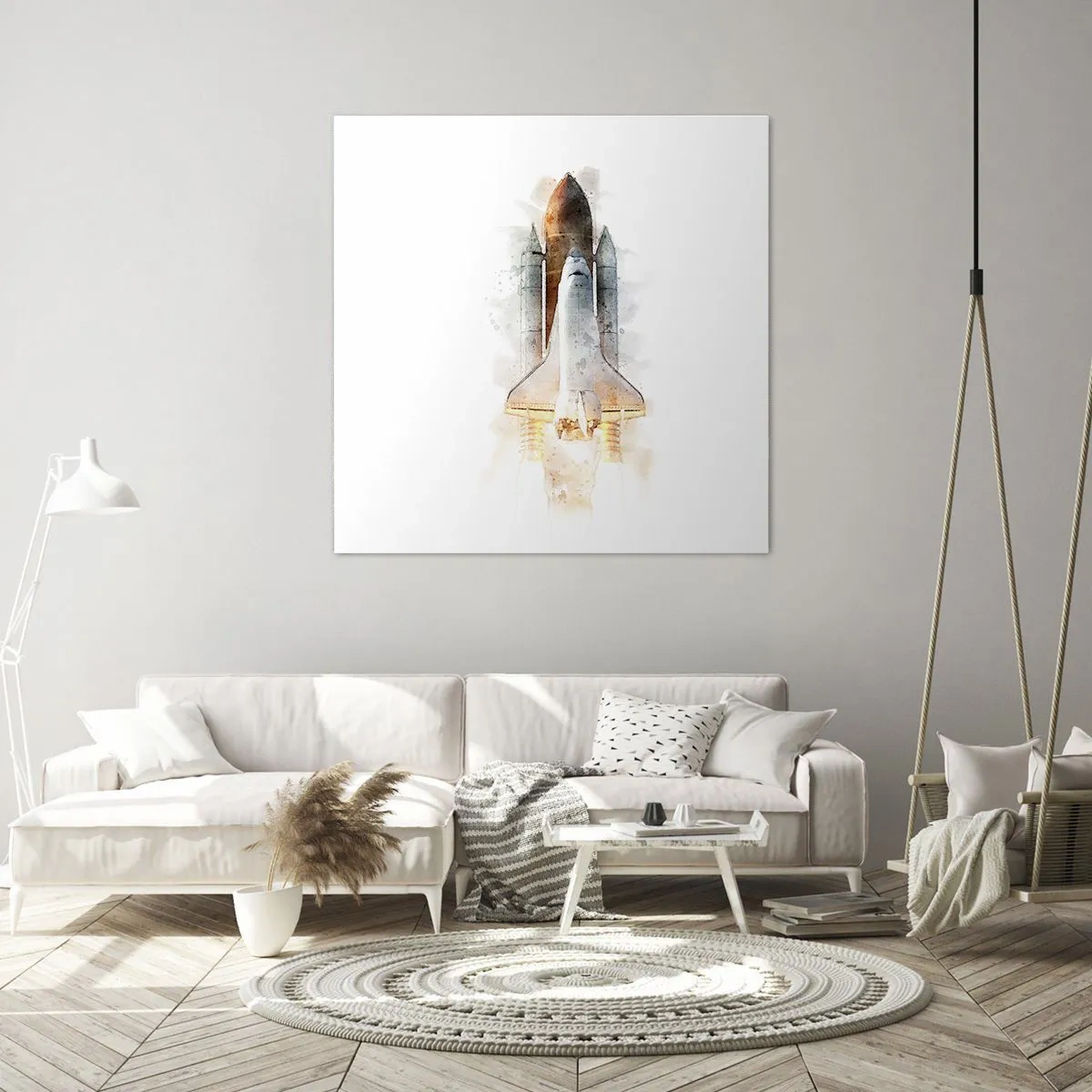 Tablou pe pânză - Exploratorii la start - 60x60 cm