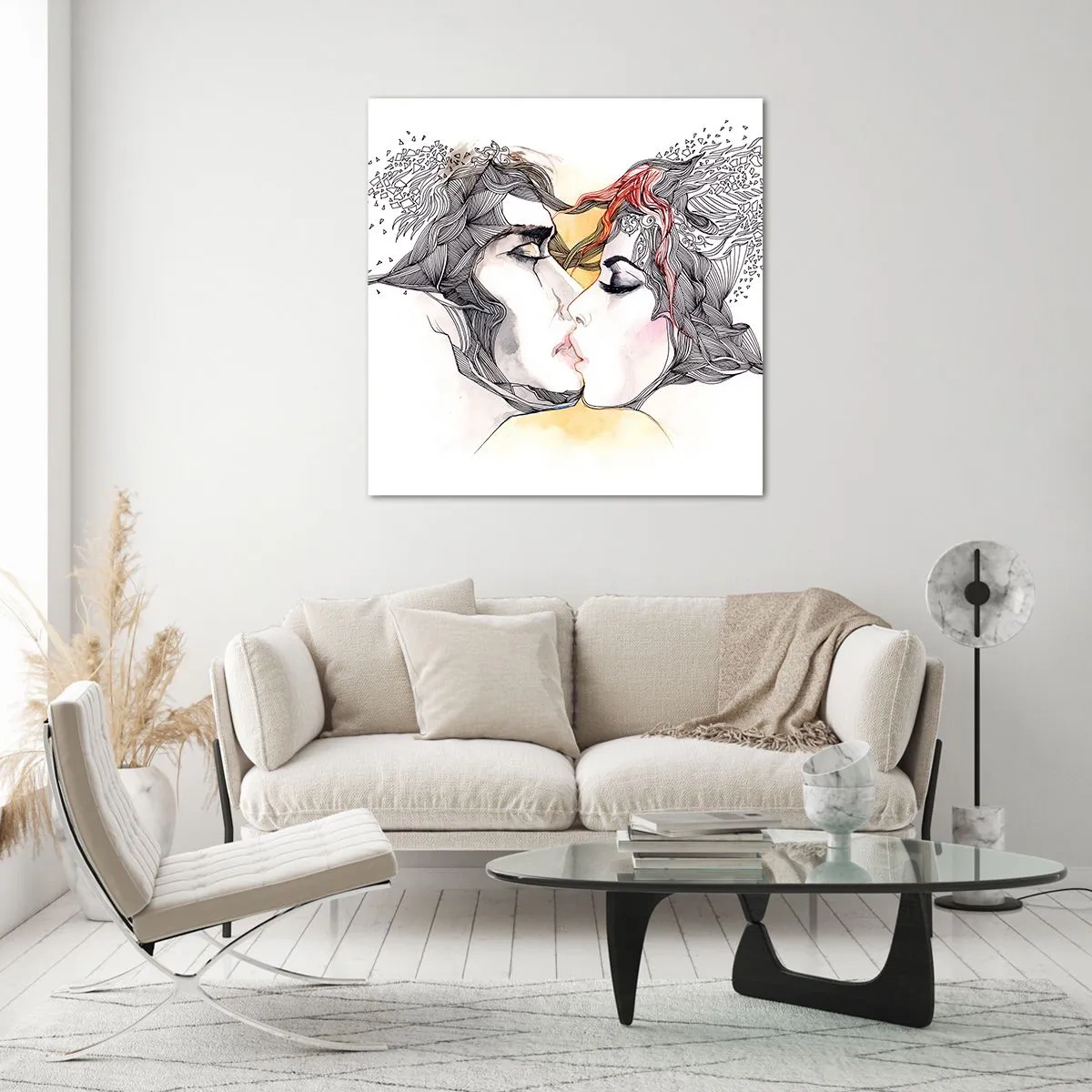 Tablou pe sticlă - Lumea nu există - 60x60 cm