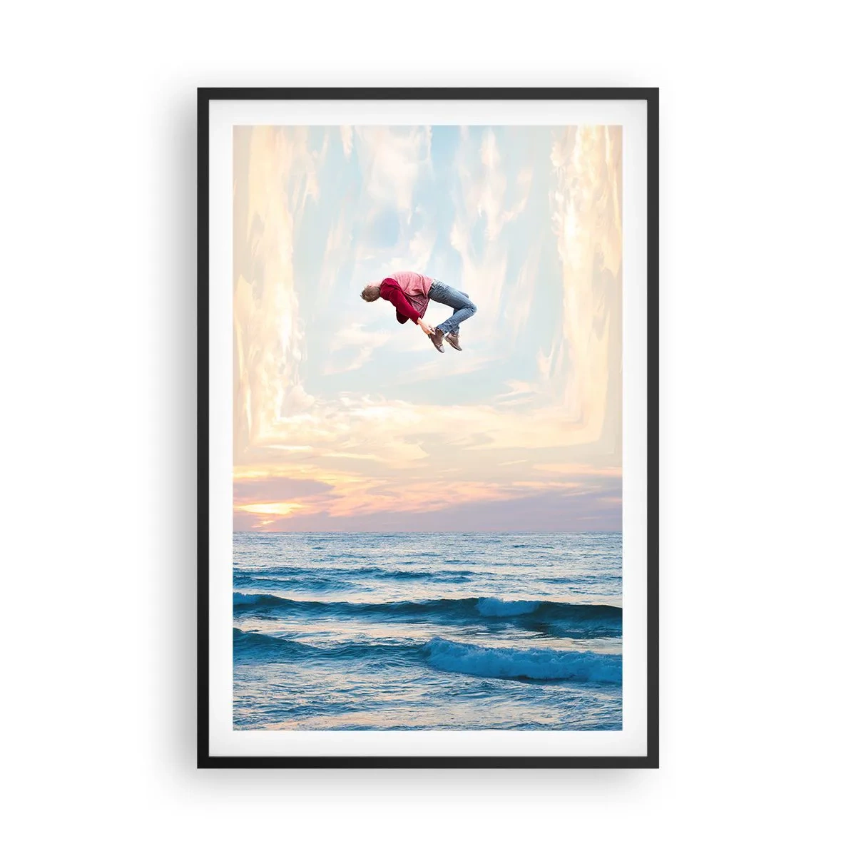 Poster în ramă neagră - Spre o altă dimensiune - 61x91 cm
