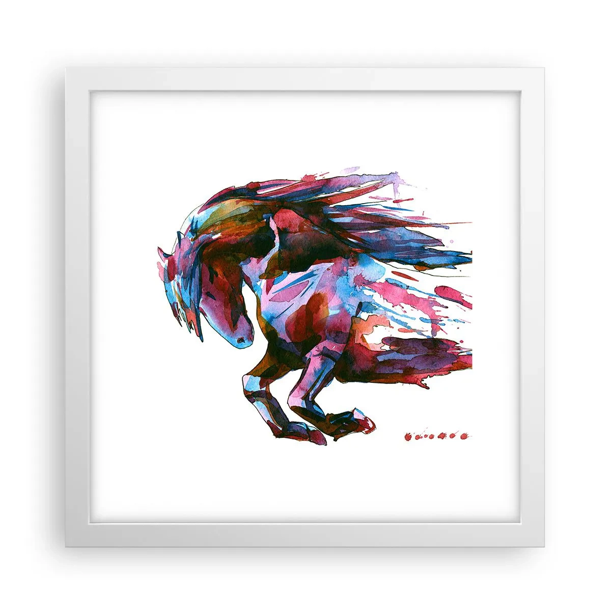 Poster în ramă albă - În exaltare - 30x30 cm