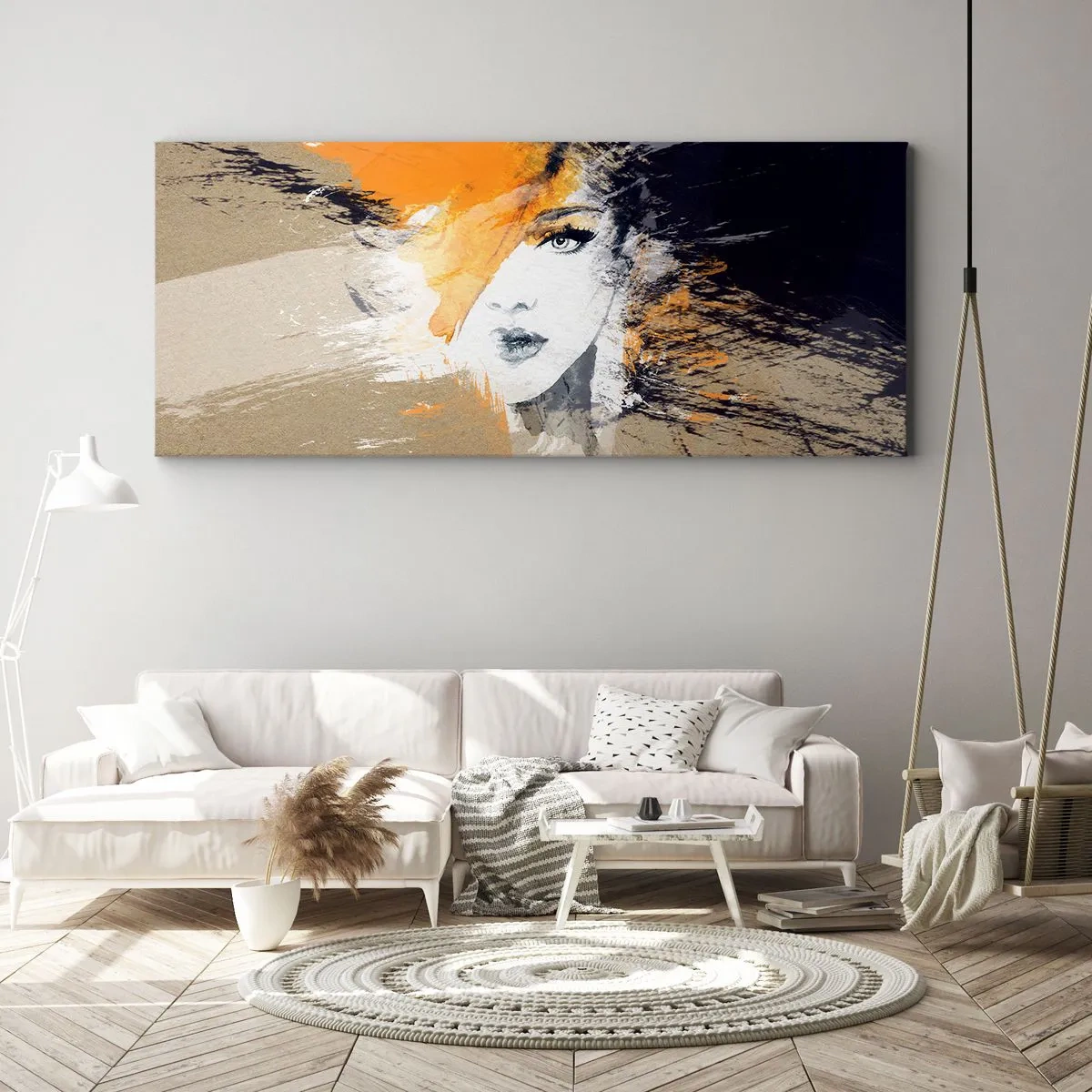 Tablou pe pânză - Și se face lumină - 100x40 cm