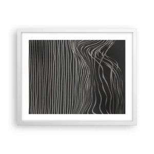 Poster în ramă albă - Ritm și accent - 50x40 cm