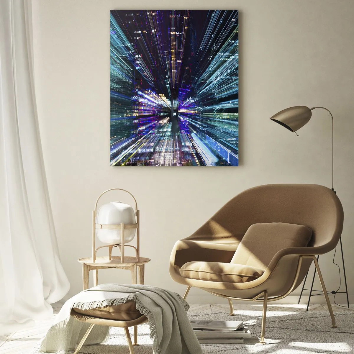 Tablou pe sticlă - Trecere către hiperspațiu - 50x70 cm
