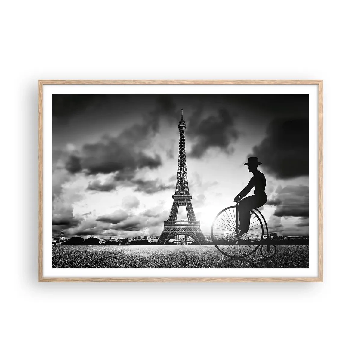 Poster în ramă de stejar deschis - Dorul de Belle Epoque - 100x70 cm