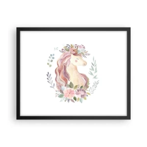 Poster în ramă neagră - O invitație în lumea basmelor - 50x40 cm