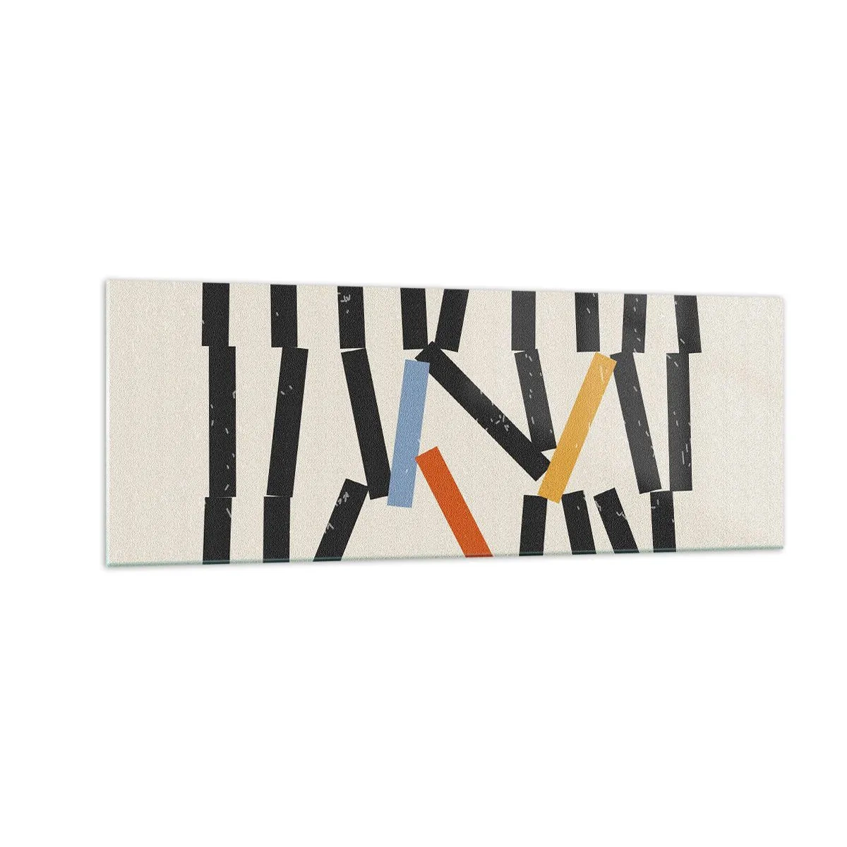 Tablou pe sticlă - Domino - compoziție - 140x50 cm