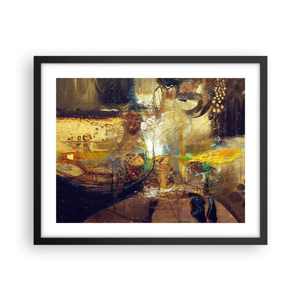 Poster în ramă neagră - Rece, călduț, fierbinte - 50x40 cm