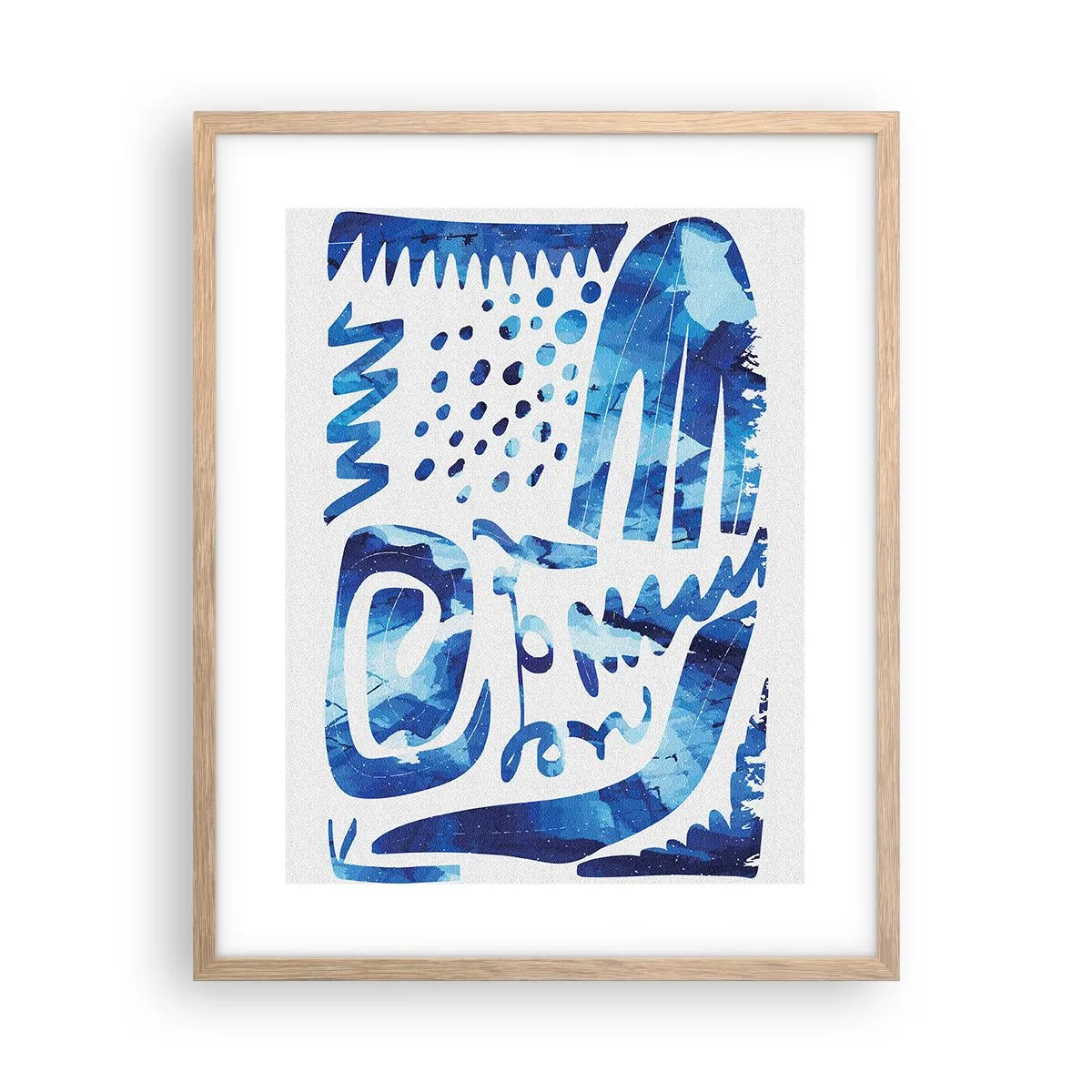 Poster în ramă de stejar deschis - Înapoi la rădăcini - 40x50 cm