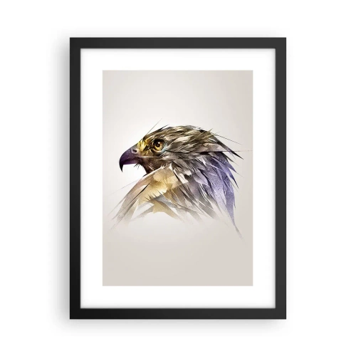 Poster în ramă neagră - Portretul unui războinic - 30x40 cm