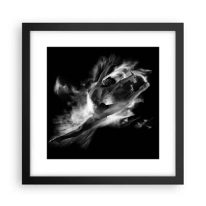 Poster în ramă neagră - Oprit în zbor - 30x30 cm