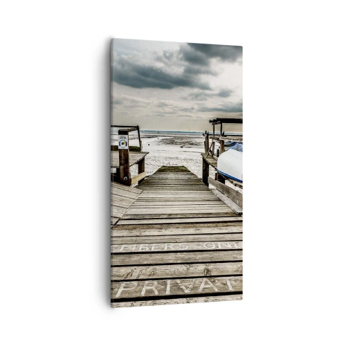 Tablou pe pânză - Plaja din nord - 55x100 cm