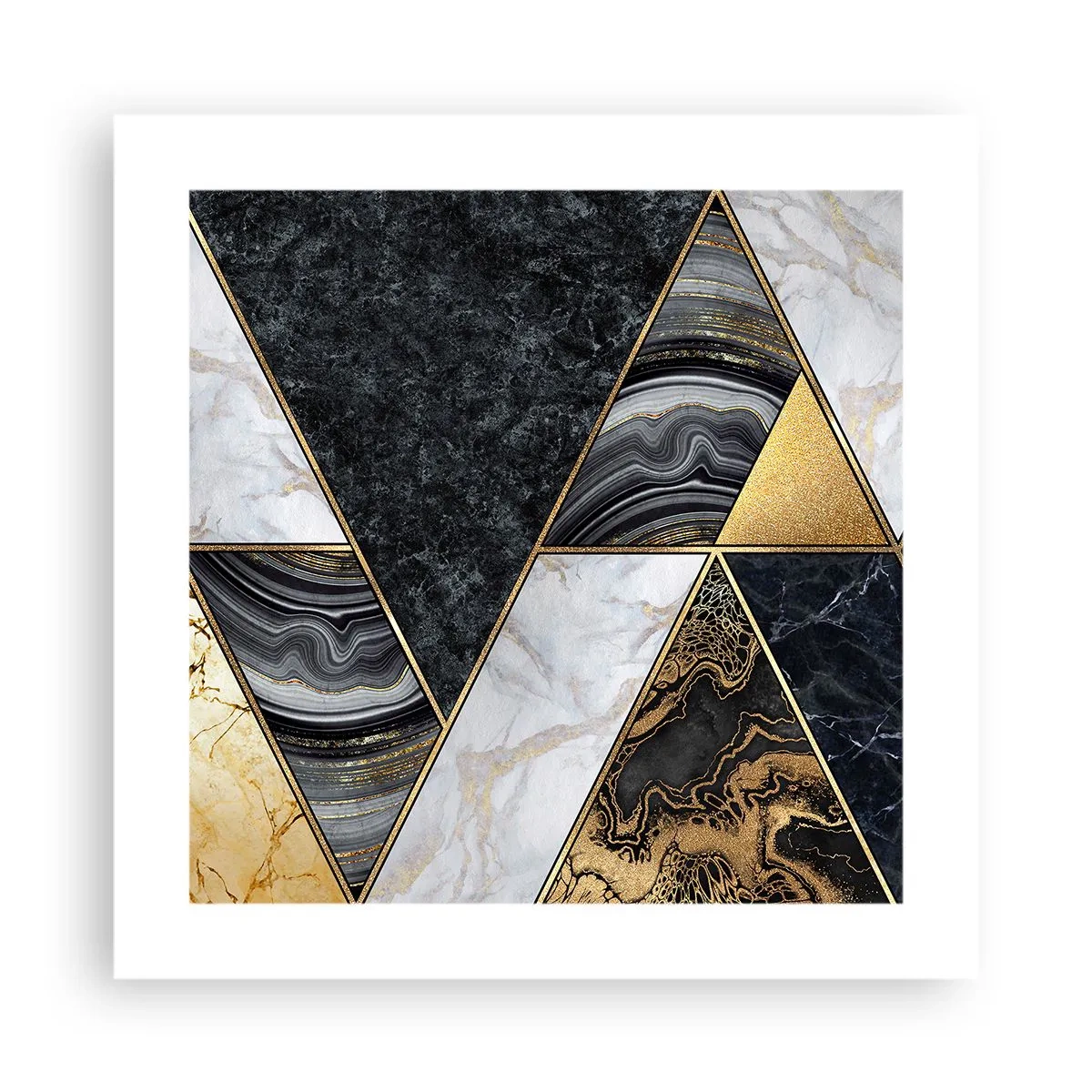 Poster - Piatră cu piatră - 40x40 cm