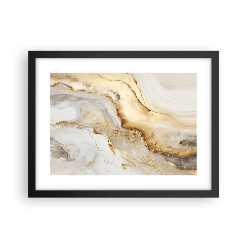 Poster în ramă neagră - Abstracție: frumusețe și bunătate - 40x30 cm