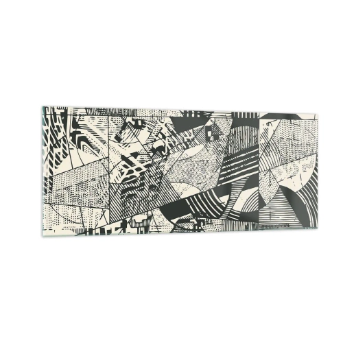 Tablou pe sticlă - Dinamica de astăzi - 100x40 cm