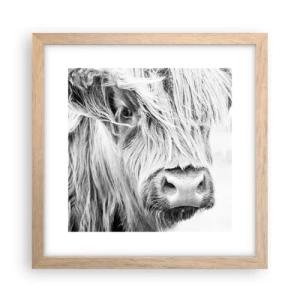 Poster în ramă de stejar deschis - Sălbăticie scoțiană - 30x30 cm