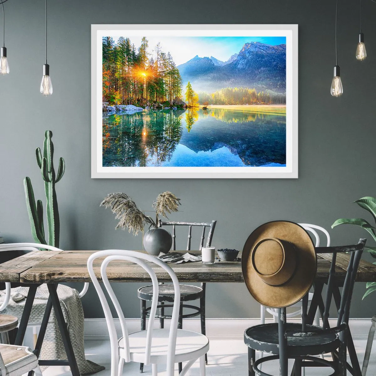 Poster în ramă albă - Maiestate și dulceață - 100x70 cm