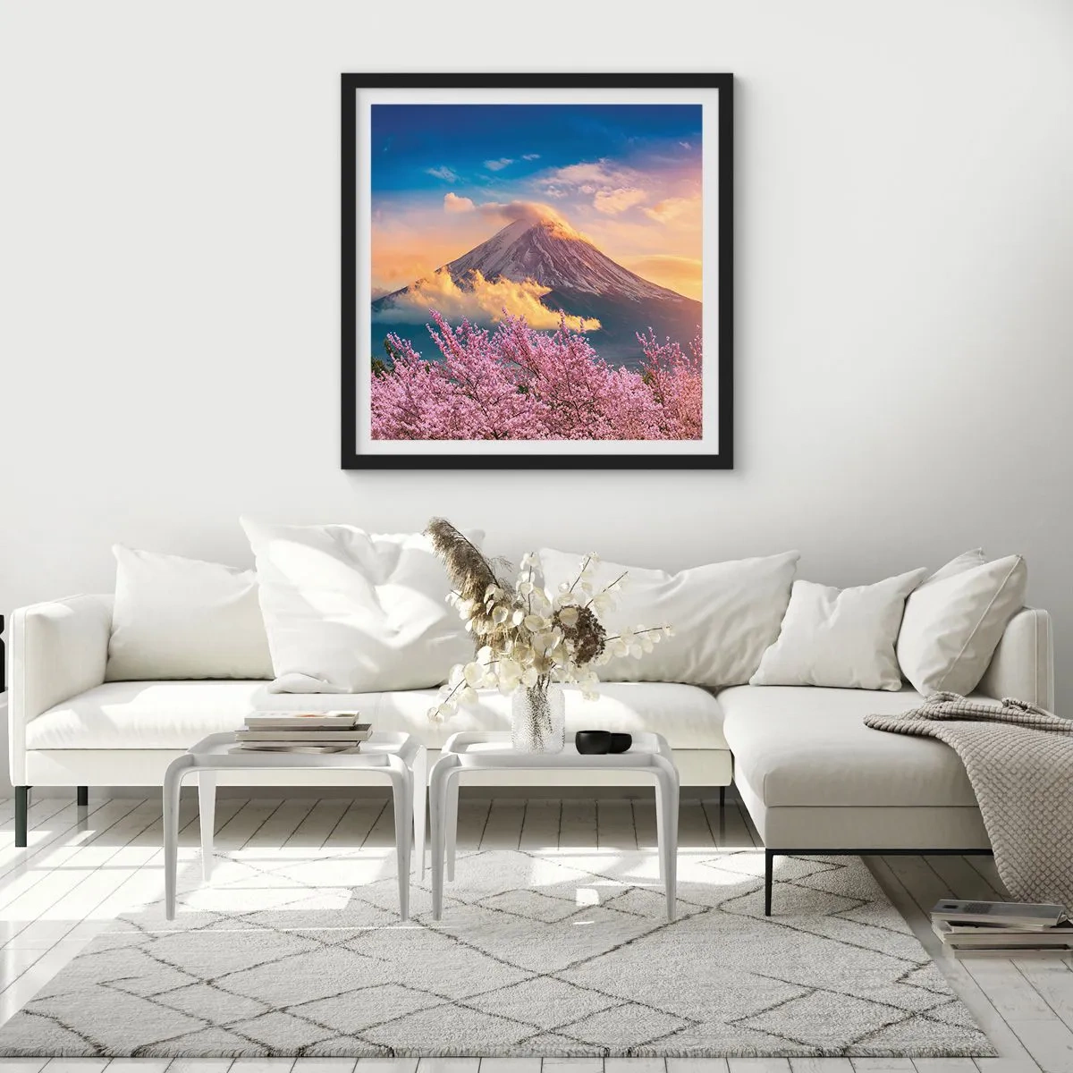 Poster în ramă neagră - Sfințenia japoneză - 30x30 cm