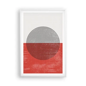 Poster în ramă albă - Direct la subiect - 61x91 cm