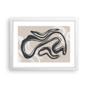 Poster în ramă albă - Expresie multiplicată - 40x30 cm