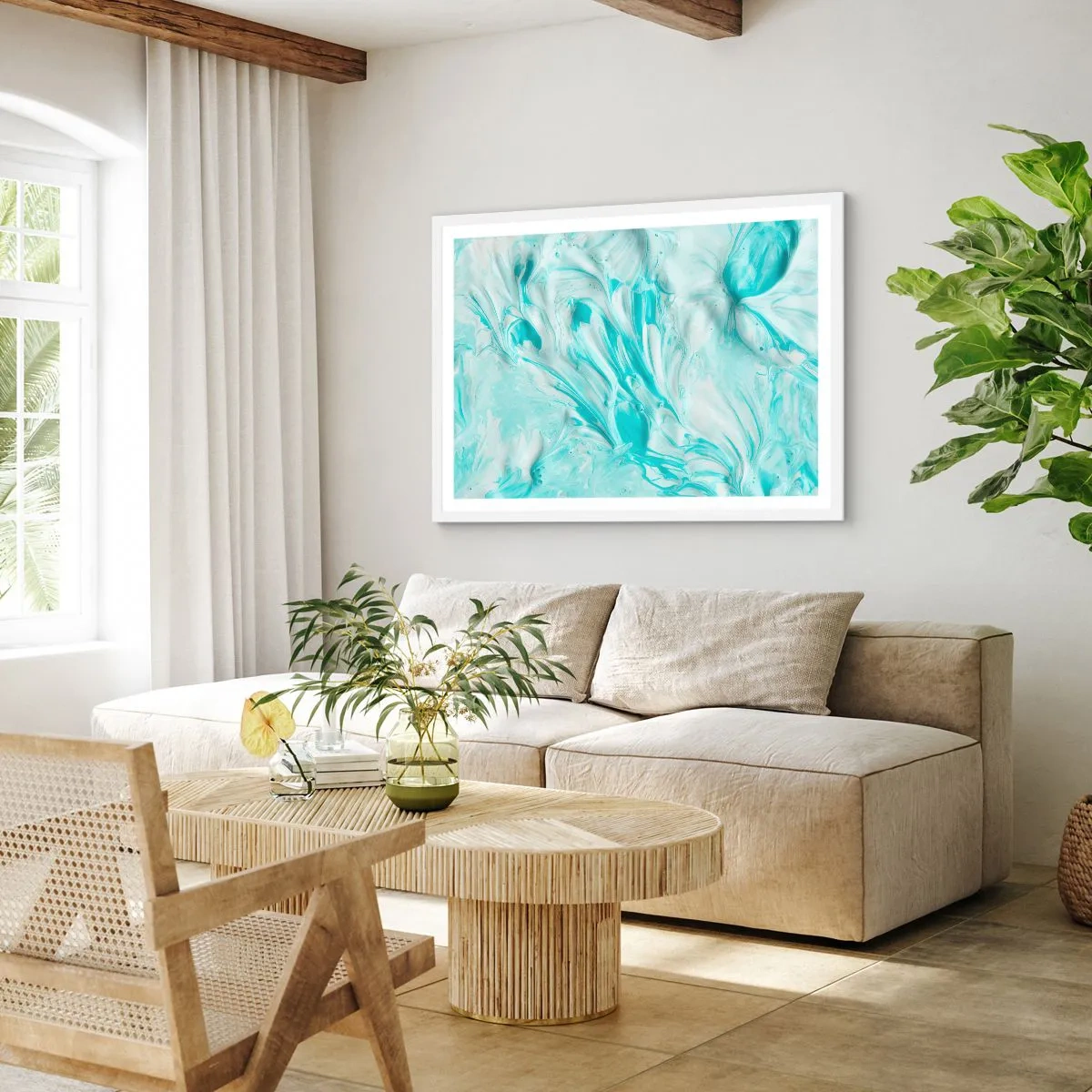 Poster în ramă albă - Împreună pentru totdeauna - 40x30 cm