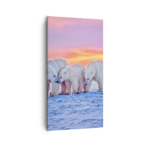 Tablou pe pânză - Căldura familiei este suficientă - 55x100 cm