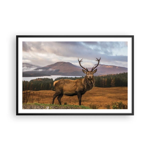 Poster în ramă neagră - Măreția naturii - 91x61 cm