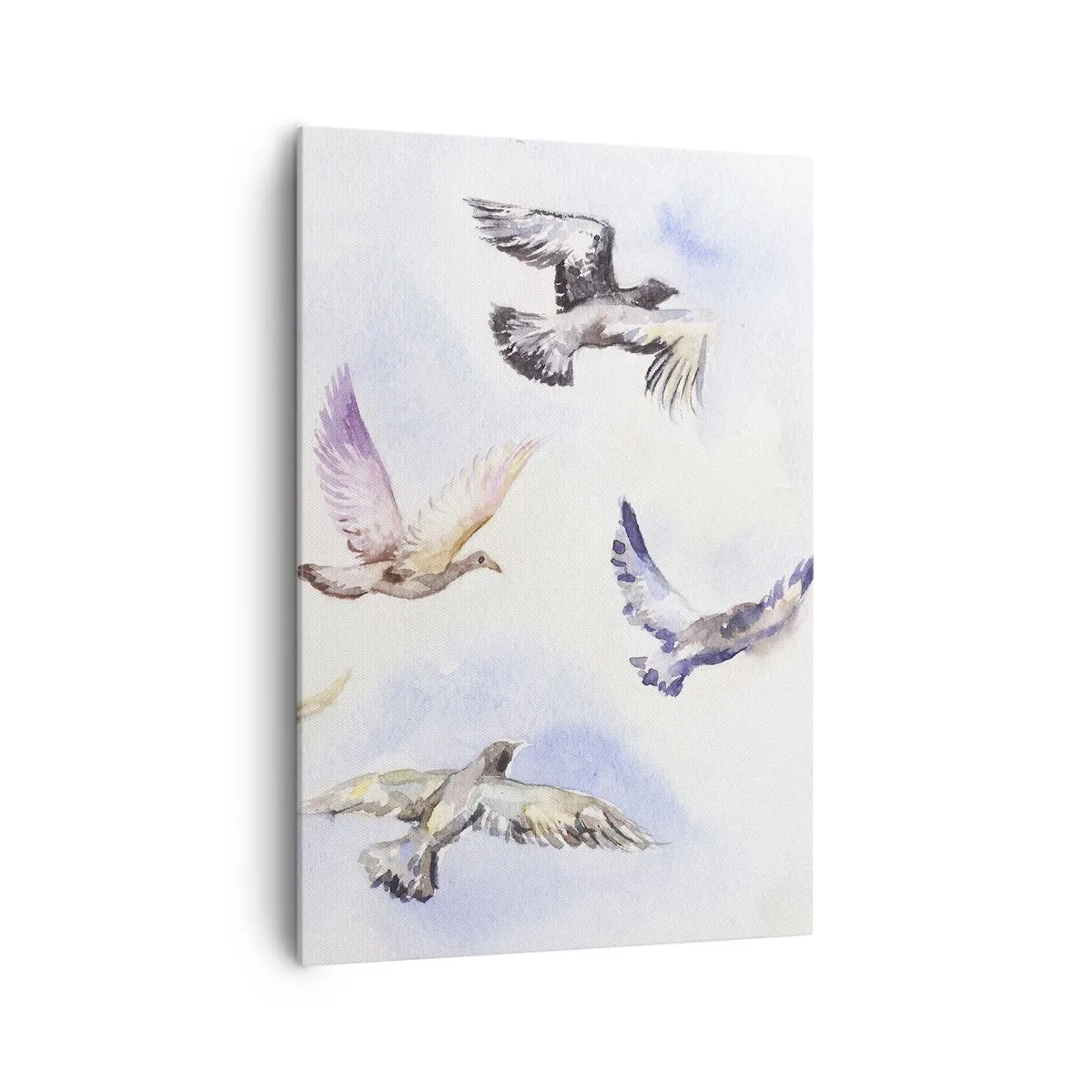 Tablou pe pânză - Libertatea în gri și albastru - 70x100 cm