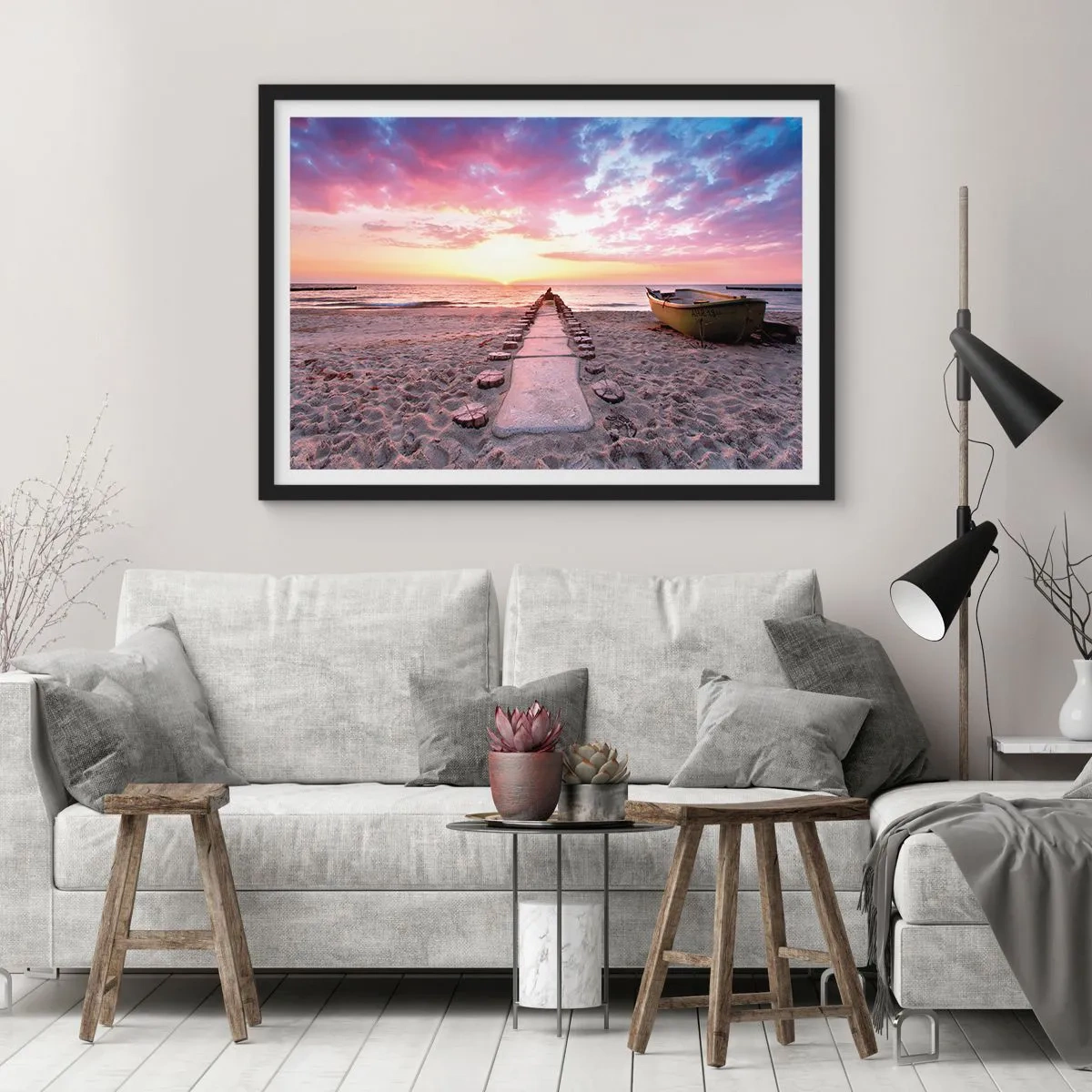 Poster în ramă neagră - Un moment de experiență profundă - 40x30 cm