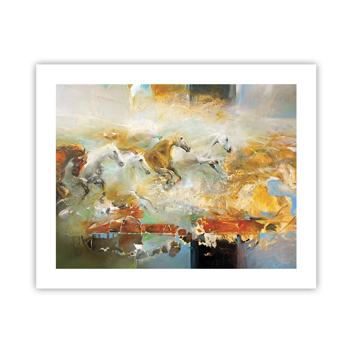 Poster - Galopând prin lumină - 50x40 cm